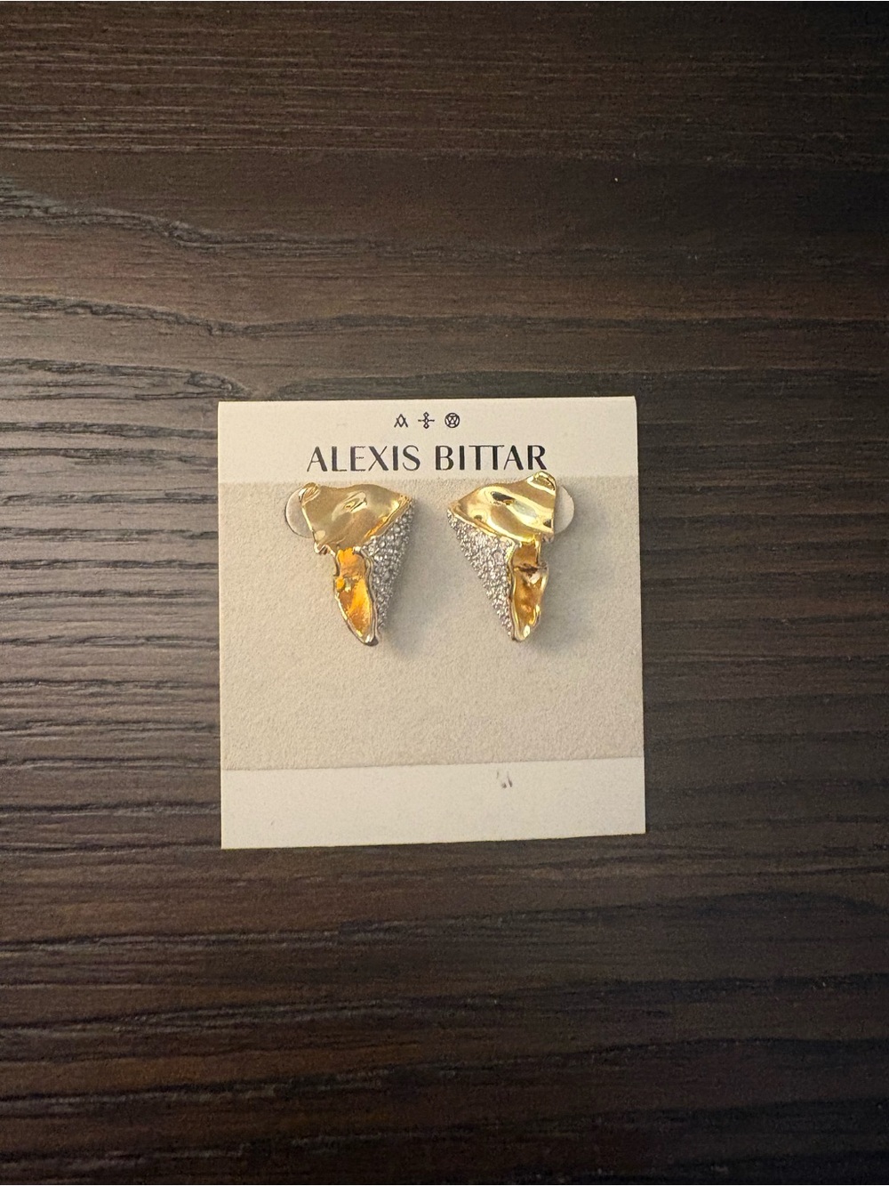 NEW Alexis Bittar Sculptural Stud Earrings